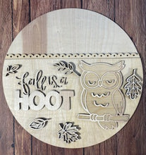 Load image into Gallery viewer, 18" Fall is a Hoot Owl Round Kit S0685