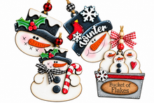 Load image into Gallery viewer, DIY Snowman Ornament Kit – Set of 4 - S0488
