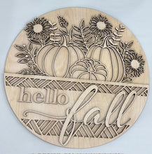 Load image into Gallery viewer, Hello Fall Triple Pumpkin
