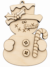 Load image into Gallery viewer, DIY Snowman Ornament Kit – Set of 4 - S0488
