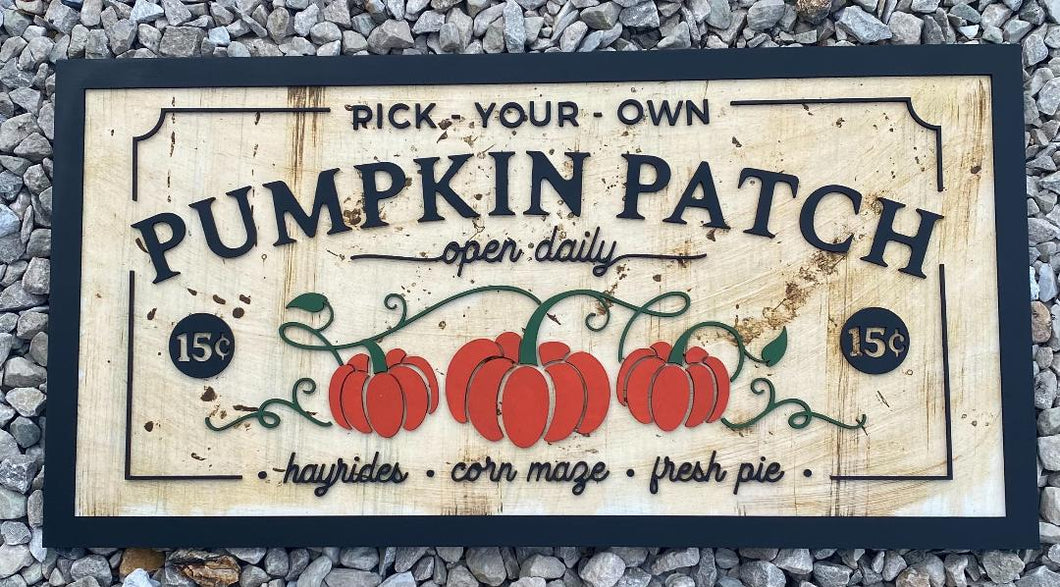Pumpkin Patch Sign S0354